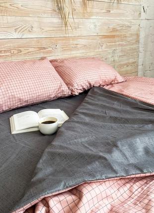 Двуспальный комплект постельного белья из поликоттона (70% хло...