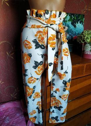 ✨распродаж✨ женские зауженные эластичные брюки с ярким цветочн...