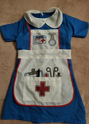 Платье доктор, медсестра на 5-7 лет
