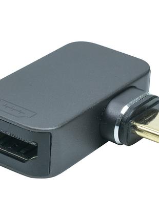 Адаптер PowerPlant USB Type-C - HDMI, 4K, 60Hz
