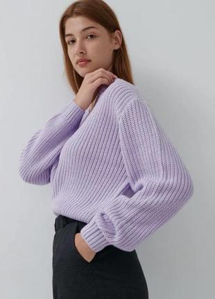 Красивый свитер лилового цвета от h&amp;m