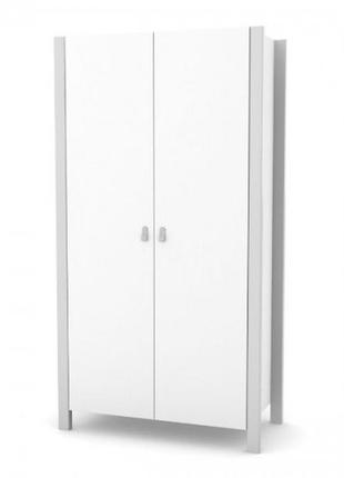 Шкаф верес монако 960 39.6.2.17, бело / серый, белый / серый