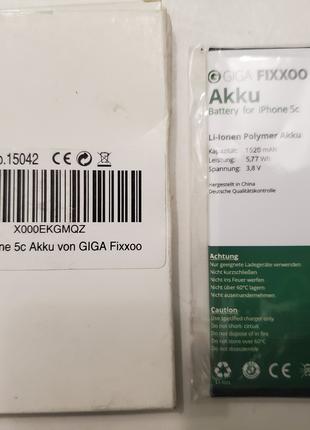 Акумулятор акб батарея Akku GIGA iPhone 5C 5S (1520 mAh)