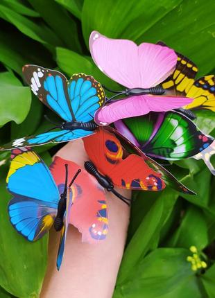Метелики для декору та дизайну саду квітів дитячої кімнати для...