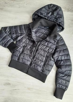 Куртка курточка с капюшоном бомбер  zara inditex