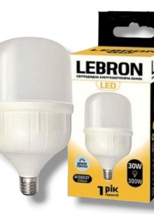 Светодиодная LED лампа LEBRON L-А100, 30W, Е27, 6500K, 2550Lm....