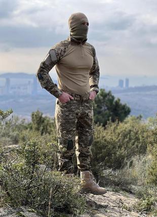 Тактическая военная форма: убакс и брюки с защитой на коленах ...