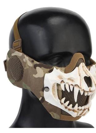 Тактическая маска с клыками для лица «клыки» оригинальная защи...