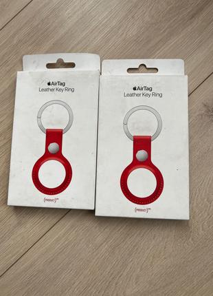 Футляр для трекера AirTag Leather Key Ring (PRODUCT) Red