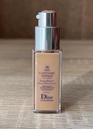 Тональний крем-сироватка dior capture totale anti-aging correc...