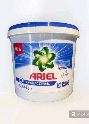 Пральний порошок Аriel antibacterial + lenor 10,5 kg