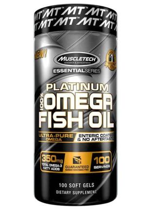 Омега 3 Muscle Tech Platinum Fish Oil 100 soft gels