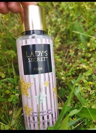 Жіночий парфумований спрей-міст для тіла lady's secret rush, 2...
