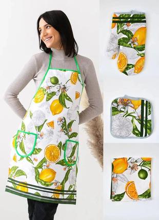Набор в украинском стиле - прихватка кухонное полотенце термич...