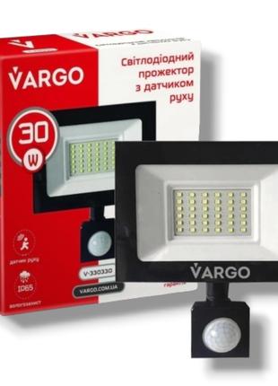Прожектор LED з датчиком руху VARGO 30W 220V 6500k