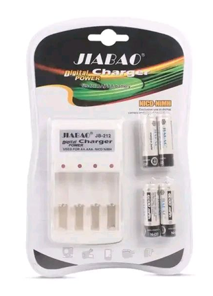 Зарядний пристрій з акумуляторами ААА Jiabao Digital Charger JB-2