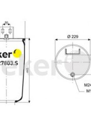 Пневморессора без стакана 427803.S VOLVO FH 12