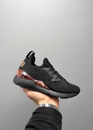 Кроссовки puma muse metal «black gold’