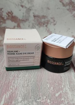 Крем для век biossance squalane+marine algae eye cream