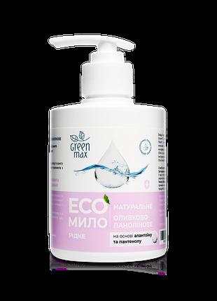 ЭКО мыло жидкое натуральное оливково-ланолиновое с дозатором 3...