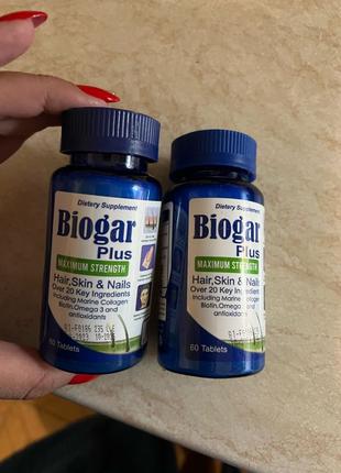 Biogar Plus Біогар Плюс 60 табл. Максимальна міцність для волосся