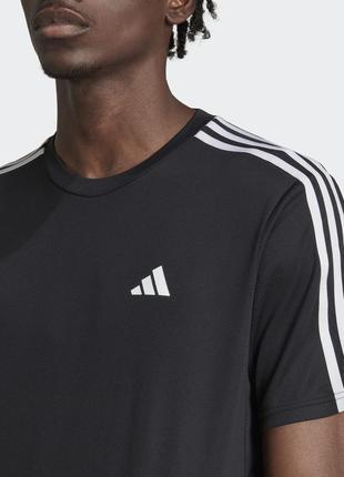 Футболка adidas train essentials 3-stripes training