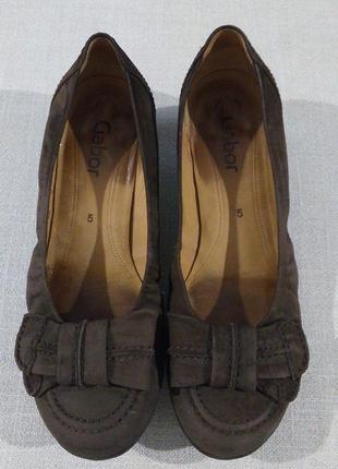 Шкіряні брендові туфлі gabor