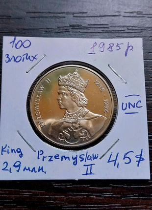 100 злотих Польща ювілейна монета