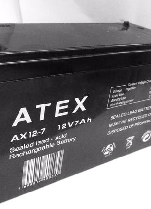 Аккумуляторы ATEX 12v7Ah AX 12-7 (10 шт/ящ)