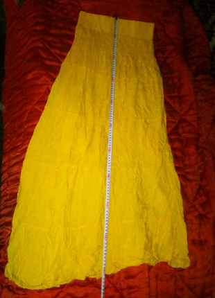 Желтая длинная юбка недорого