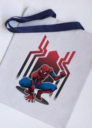 Эко сумка шоппер человека паук