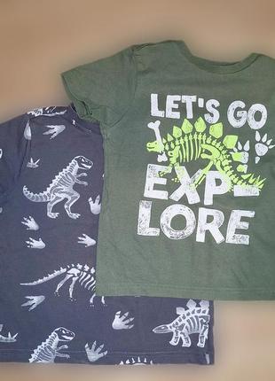 Фирменные футболки с принтом динозавров динозавра для мальчика...