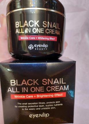 Крем для лица с улиткой eyenlip black snail all in one cream -...