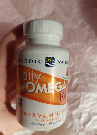 Nordic naturals daily omega kids, омега рыбий жир со вкусом на...
