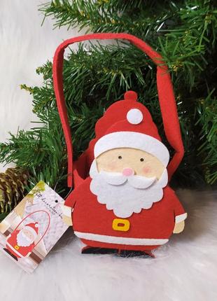 Корзина сумочка для подарков новогодний декор