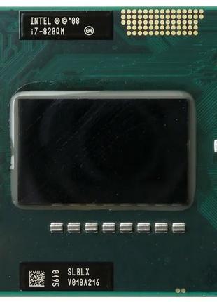 Процессор 4ядра ноутбука Core I7-820QM 3.06GHz Socket G1 SLBLX