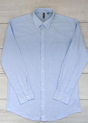 Блакитна сорочка з кишенею premier рубашка oxford 16 41 m-l 2 шт