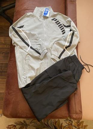 Спортивный костюм мужской с надписью puma xxl, черные брюки, с...