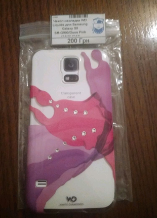 Чохол накладка WD Liquids для Samsung Galaxy S5 SM-G900/Duos Pink