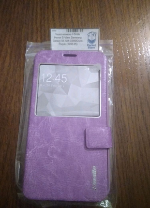 Чохол книжка i-Smile для Samsung Galaxy S5 SM-G900/Duos Purple