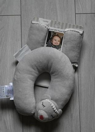 Детский набор подушка под голову и мягкие накладки, защита на ...