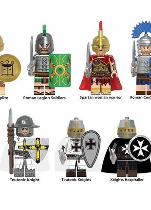 Мини фигурки человечки римляне спартанцы греки воины античност...