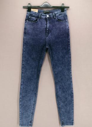 Стильные брендовые джинсы "cropp" с высокой посадкой. размер e...