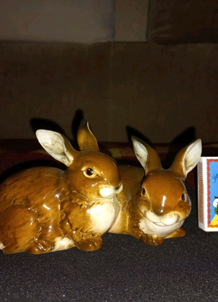 Продам статуэтку пара кроликов/зайцев немецкой мануфактуры Goebel