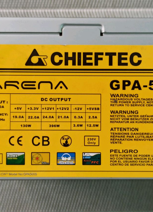 Блок живлення Chieftec i-Arena 500w GPA-500S