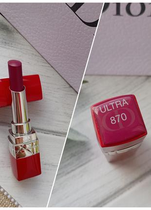 Стойкая увлажняющая помада для губ Rouge Dior Ultra Rouge