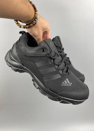 Мужские треккинговые кроссовки adidas climaproof blaсk (термо)
