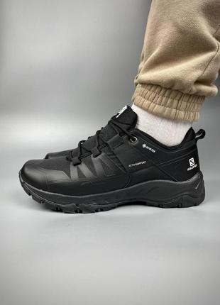 Мужские кроссовки salomon x ultra gore-tex black (термо)