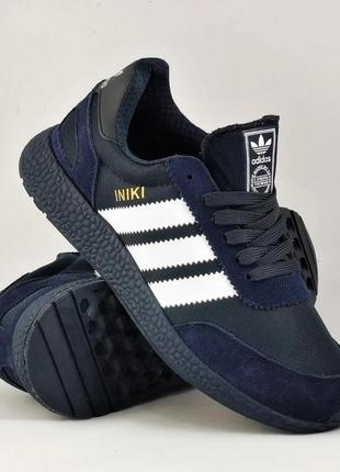 Кросівки ad!das iniki runner boost сині жіночі адідас (розміри...