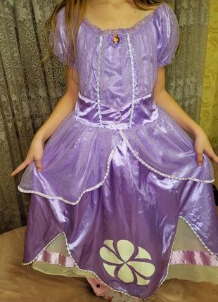 Платье принцесса софия на 9-10 лет